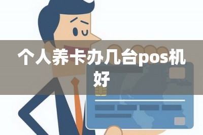 个人养卡办几台pos机好【分享网上免费申办pos机入口】