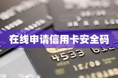 在线申请信用卡安全码-第1张图片