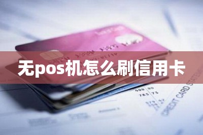 无pos机怎么刷信用卡【推荐两款刷卡app来代替pos机】-第1张图片