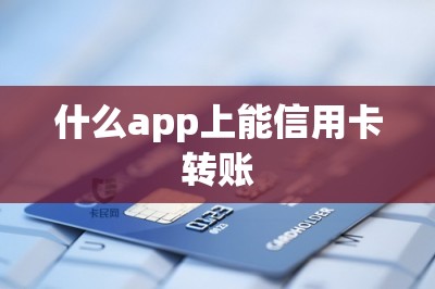 什么app上能信用卡转账？教大家如何用刷卡app实现转账