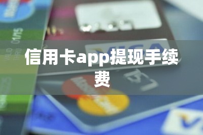信用卡app提现手续费