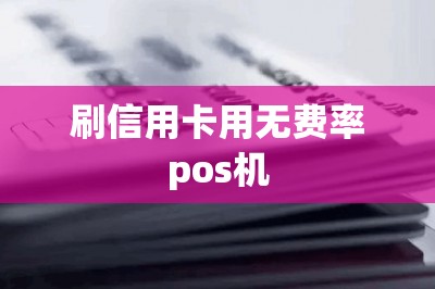 刷信用卡用无费率pos机-第1张图片