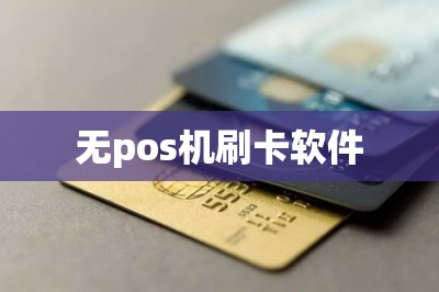无pos机刷卡软件
