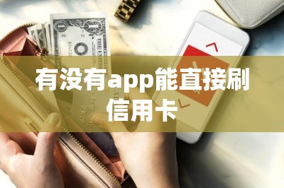有没有app能直接刷信用卡