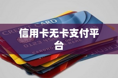 信用卡无卡支付平台