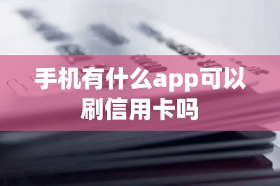 手机有什么app可以刷信用卡吗